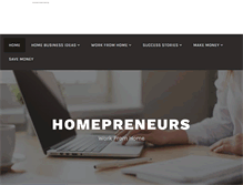 Tablet Screenshot of homepreneurs.net